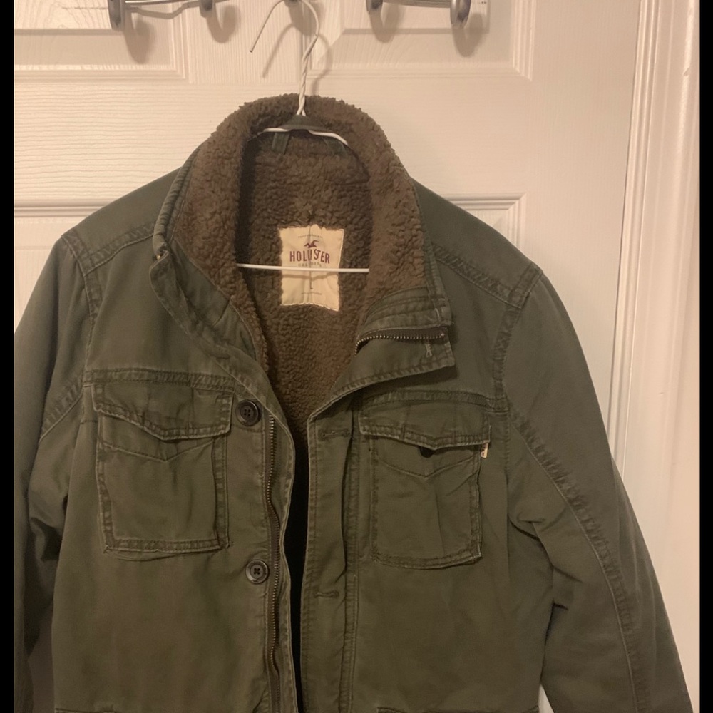 Hollister Army Green Jacket